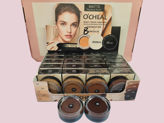 Ocheal base de maquillaje + corrector larga duración y a prueba de agua