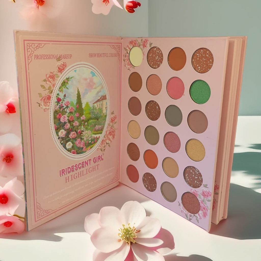 Iridescent girl libro de sombras x4 hojas