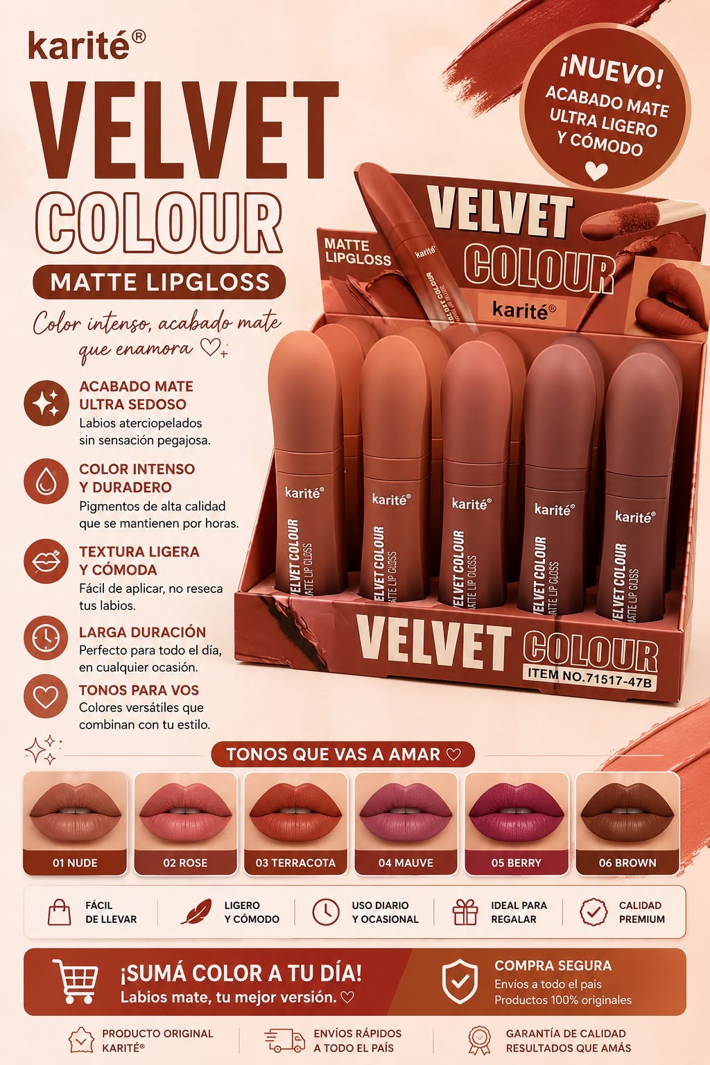 karite labial matte