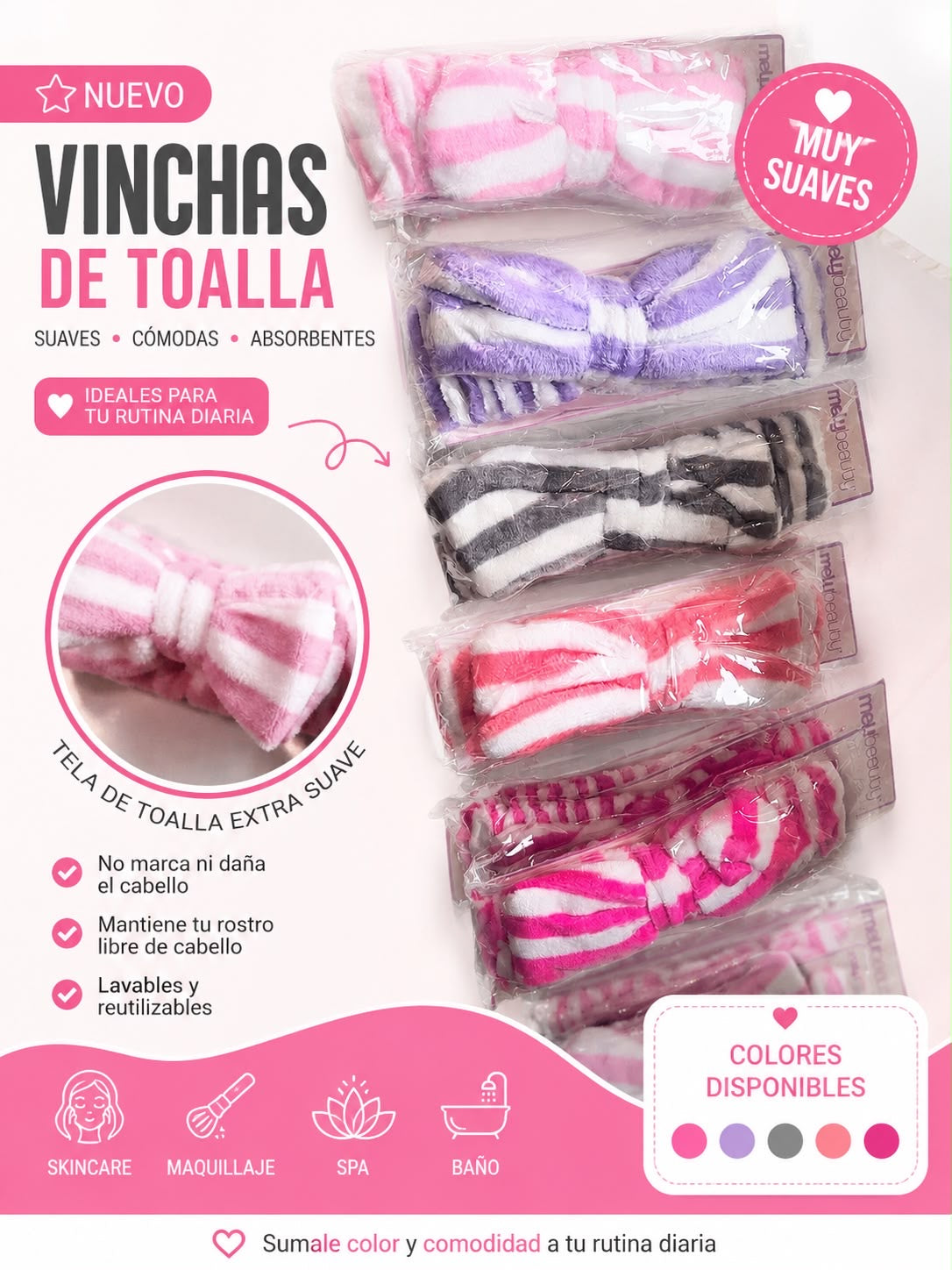 vinchas de skincare
