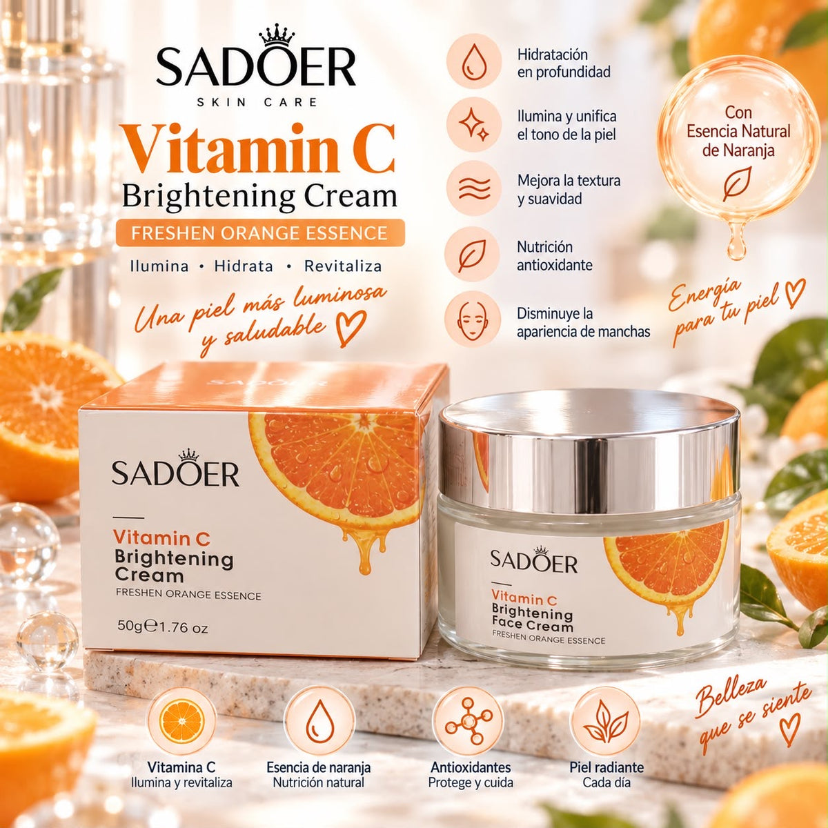 sadoer crema facial vitamina c