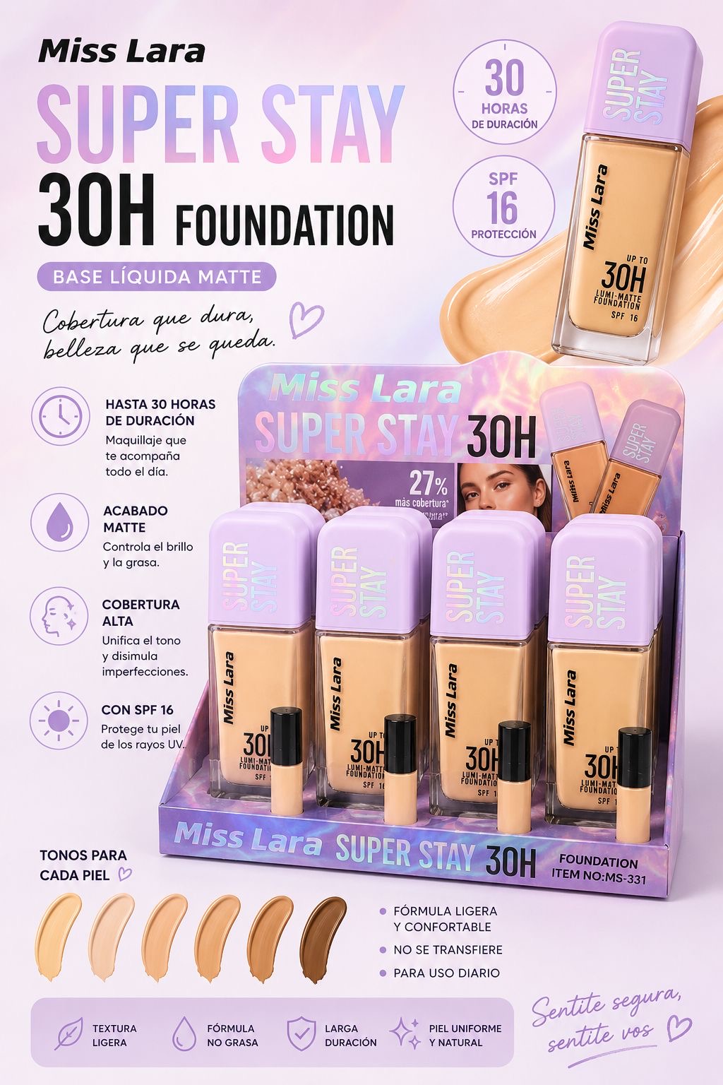 miss lara base liquida