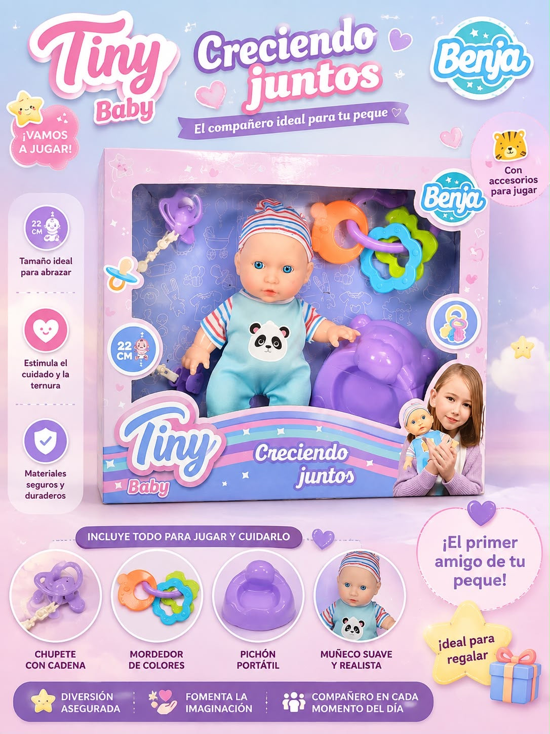 juguete tiny baby