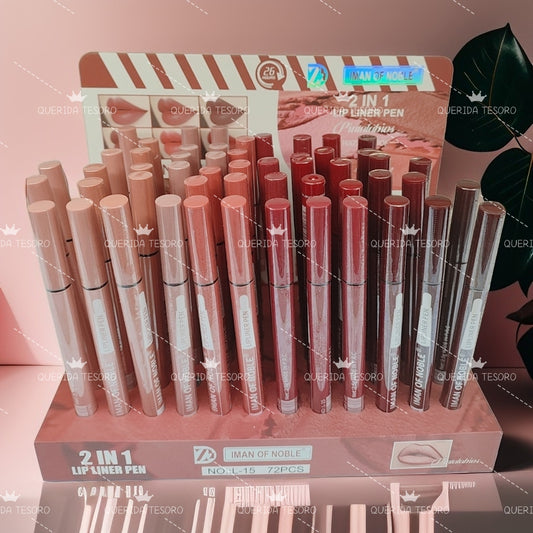 Iman of noble 2 in 1 lip liner pen delineador