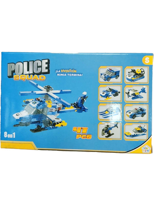 Juego en display robot y policia 60pc y 41 pc