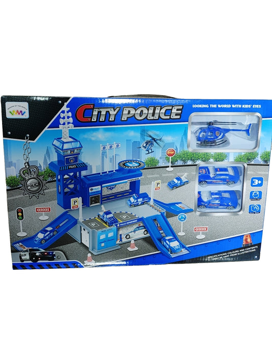 Super estacionamiento policia
