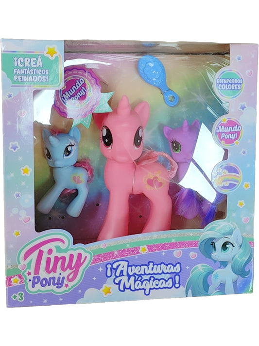 Tiny set de pony x3u con accesorio