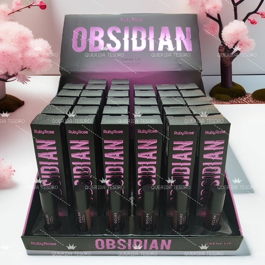 Ruby rose OBSIDIAN creme lip batom liquido crema labial balsamo liquido