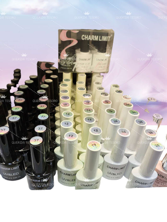 ESMALTE CHARM LIMIT BLANCO NEGRO Y CREMA