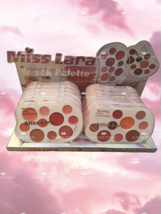 MISS LARA LIP&amp;CHEEK DR BLUSH PALETTE 10 COLOR