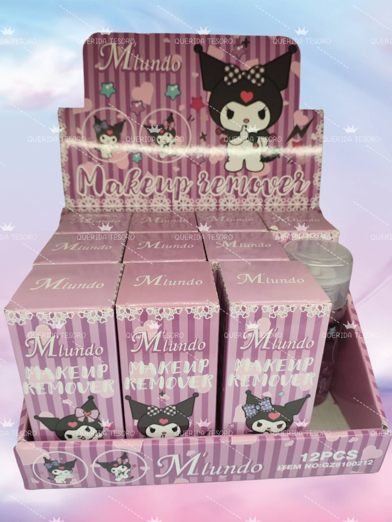 Mlundo agua micelar removedor maquillaje kuromi
