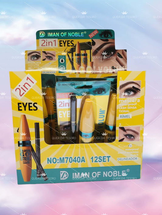 Iman of Noble 2-in-1 Waterproof Mascara and Fiber Eyeliner