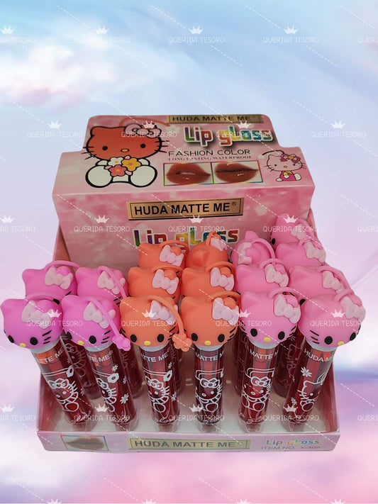 Huda matte me lip gloss hello kitty