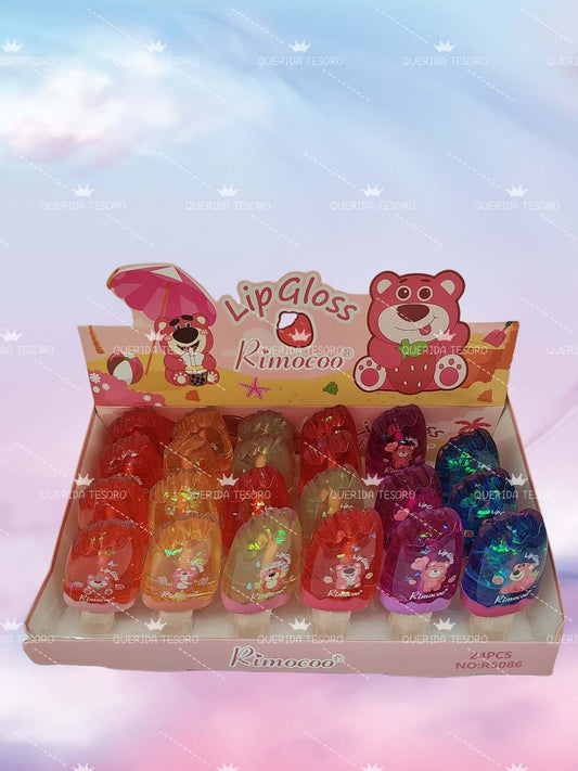 Rimocoo lip gloss with glitters