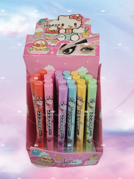 Shiny douccc hello kitty delineador en fibra
