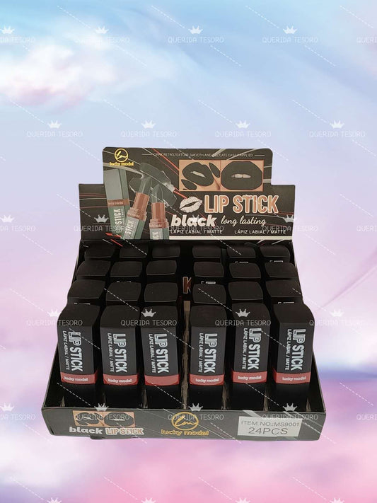 Lucky Model Matte Black Lipstick