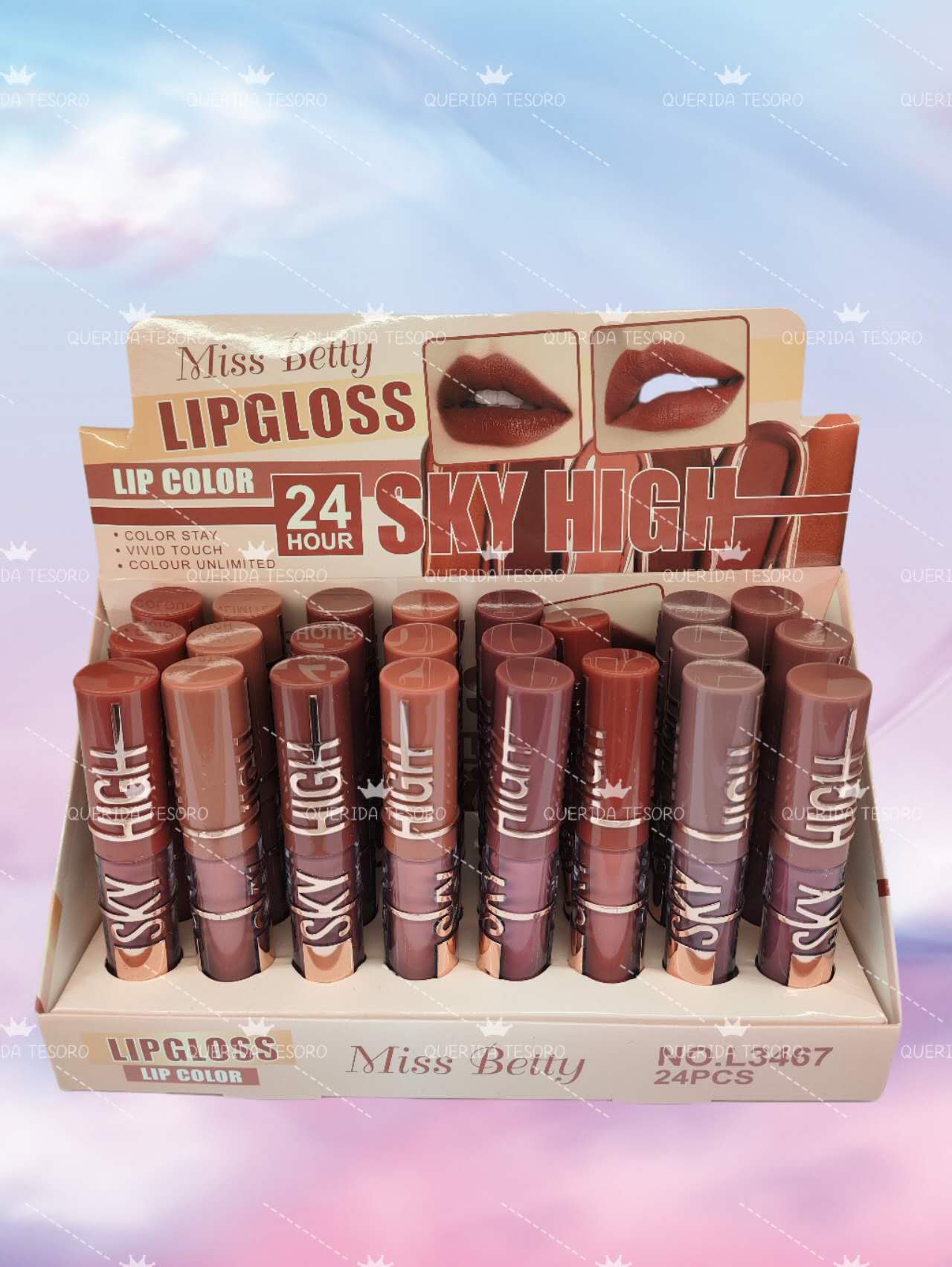 Miss Betty lip gloss 24 horas