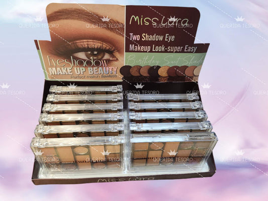 Miss Lara paleta de 12 sombras marrones