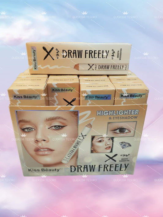 Kiss beauty iluminador y delineador x6 tonos