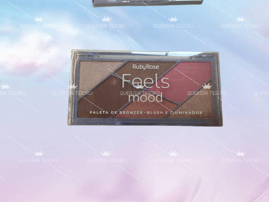 Ruby Rose Feels Bronze Blush and Highlighter Palette