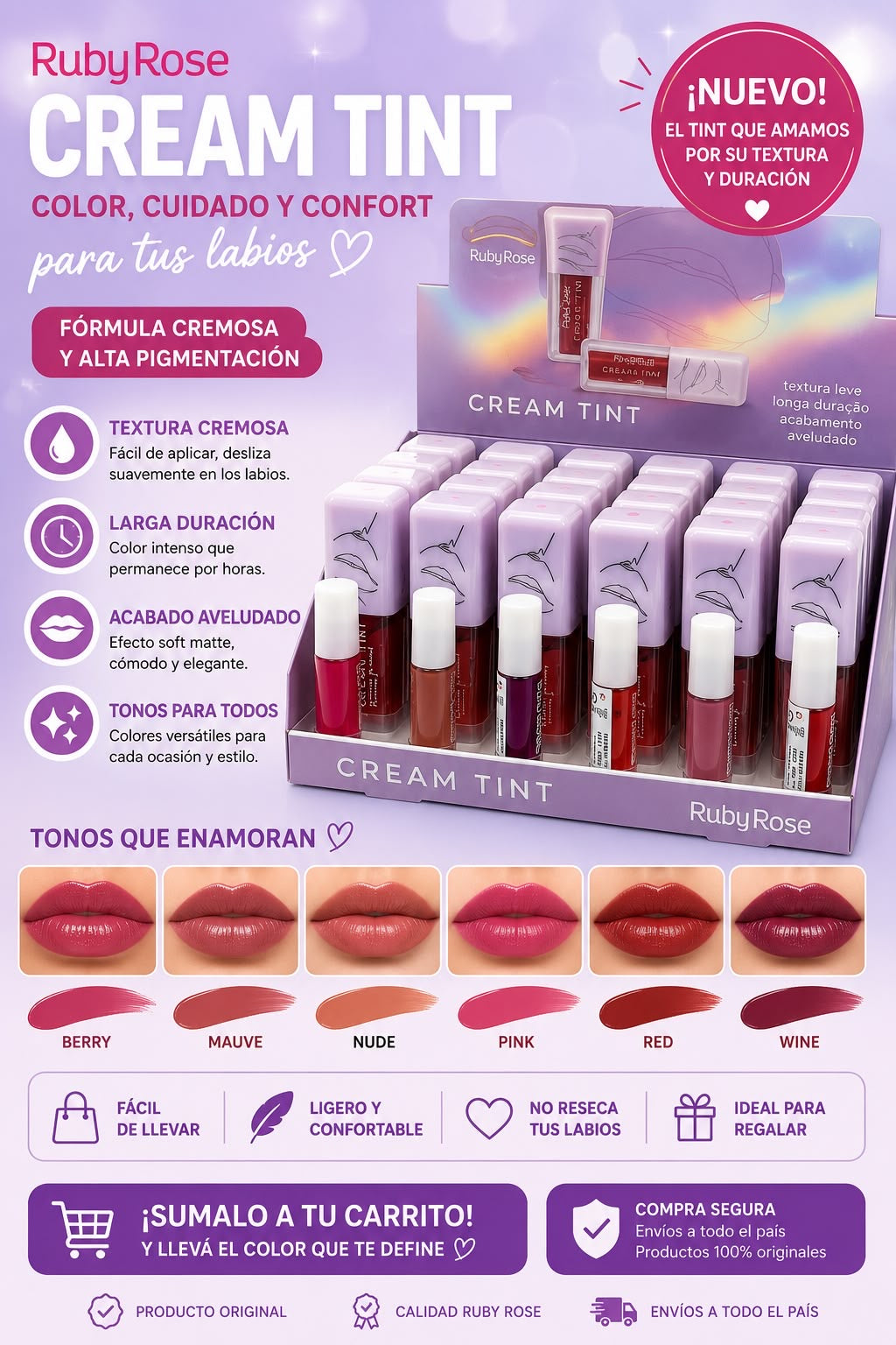 ruby rose tinta labial
