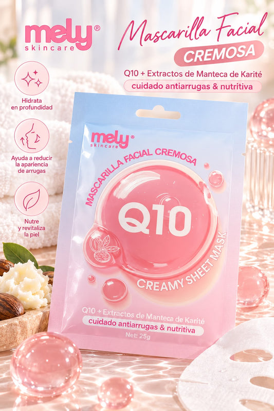 mely mascarilla facial cremosa Q10