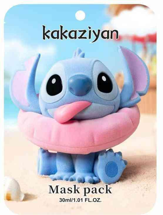 Mascarilla facial hidratante con dibujos animados