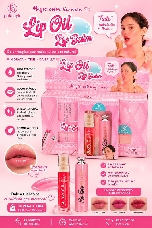 pola aylr lip oil y bálsamo labial