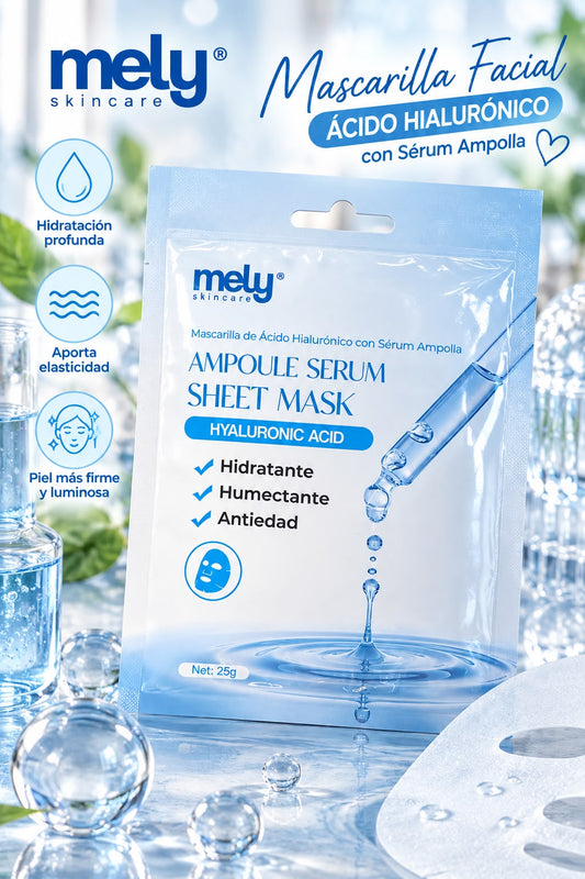 mely mascarilla facial serum ácido hialuronico