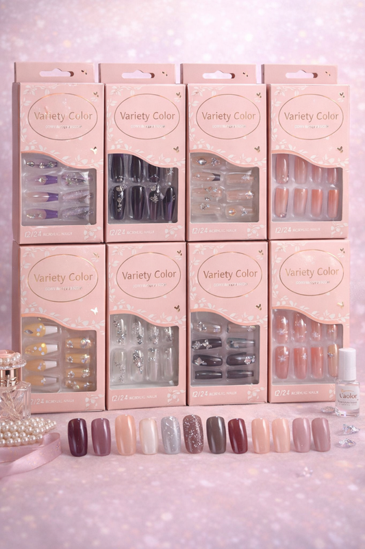 VARIETY UÑAS POSTIZA 12PC