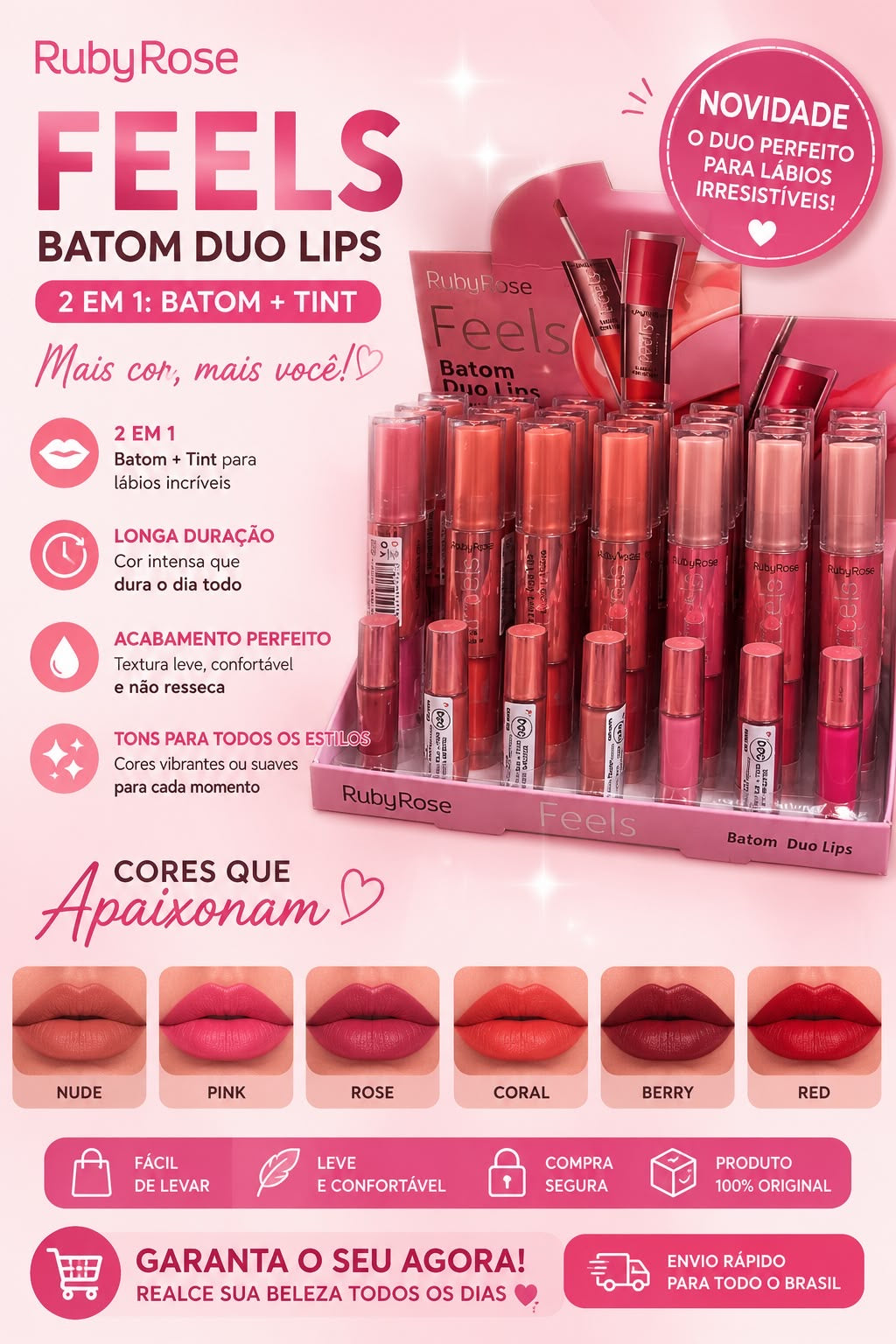 ruby rose 2en1 labial y lipgloss