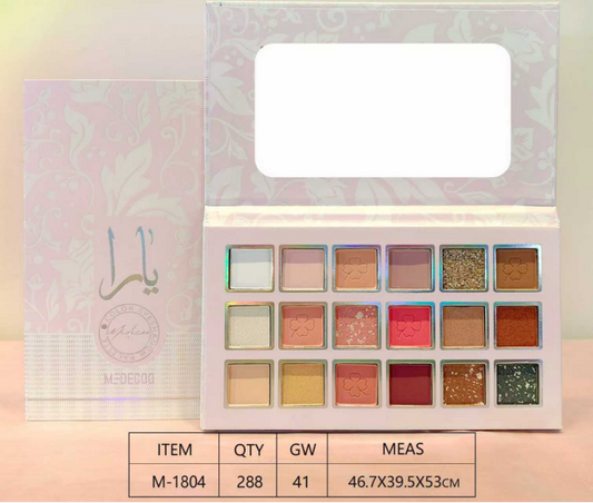 PALETA DE SOMBRA ARABE 18 COLORES