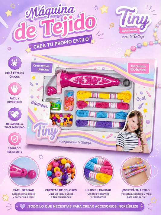 juguete tiny máquina de tejidos
