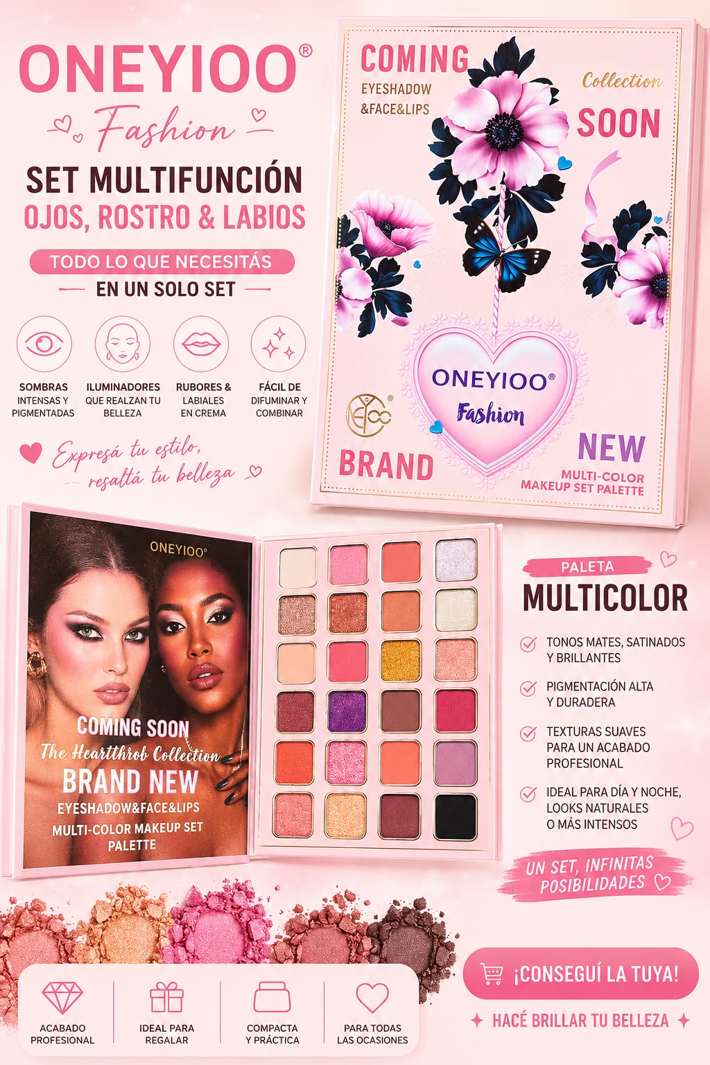 oneyioo paleta de sombras