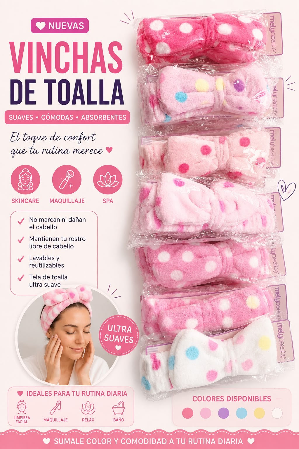 vinchas de skincare