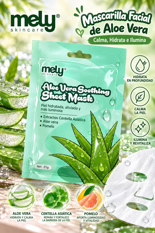 Mely mascarilla facial aloe vera