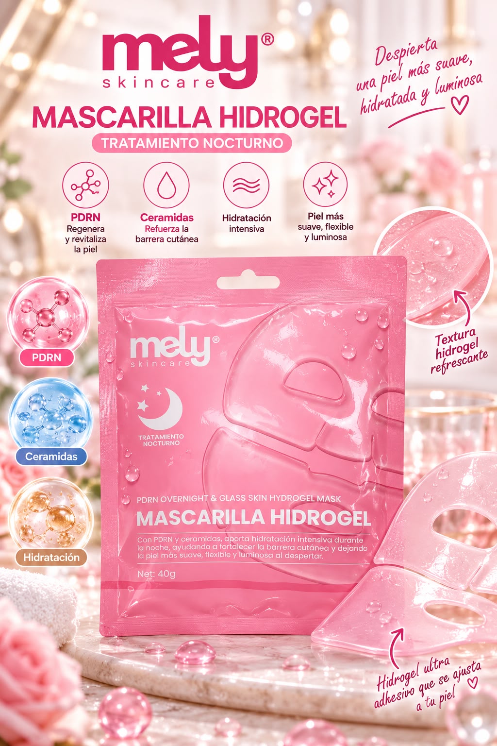 Mely mascarilla hidrogel