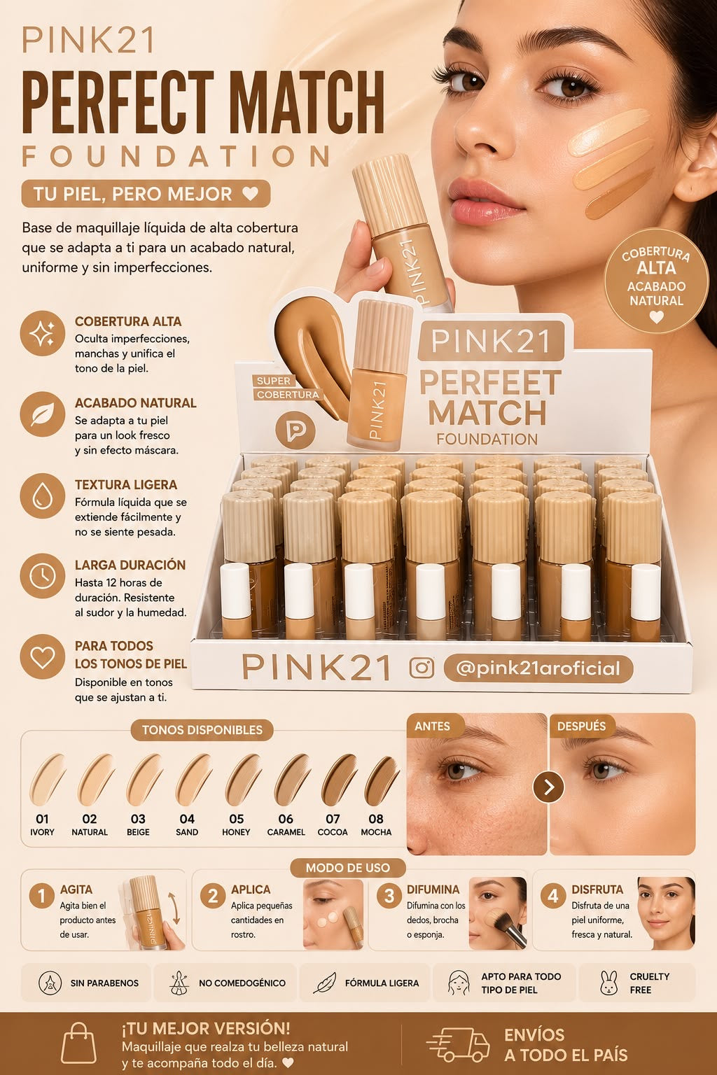 pink21 base liquida