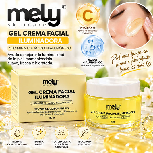 Mely gel crema facial iluminadora