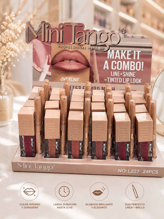 mini tango delineador y lipgloss