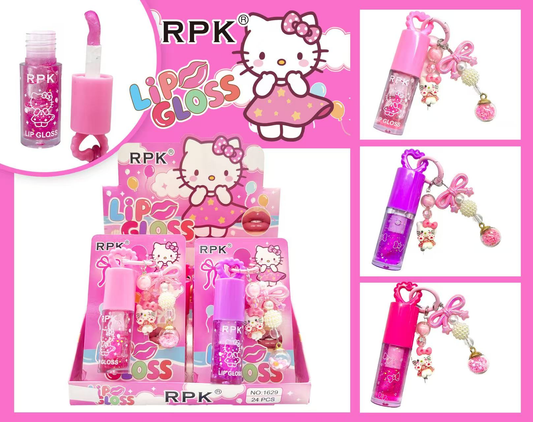 RPK lip gloss con llaveros brillo de labios