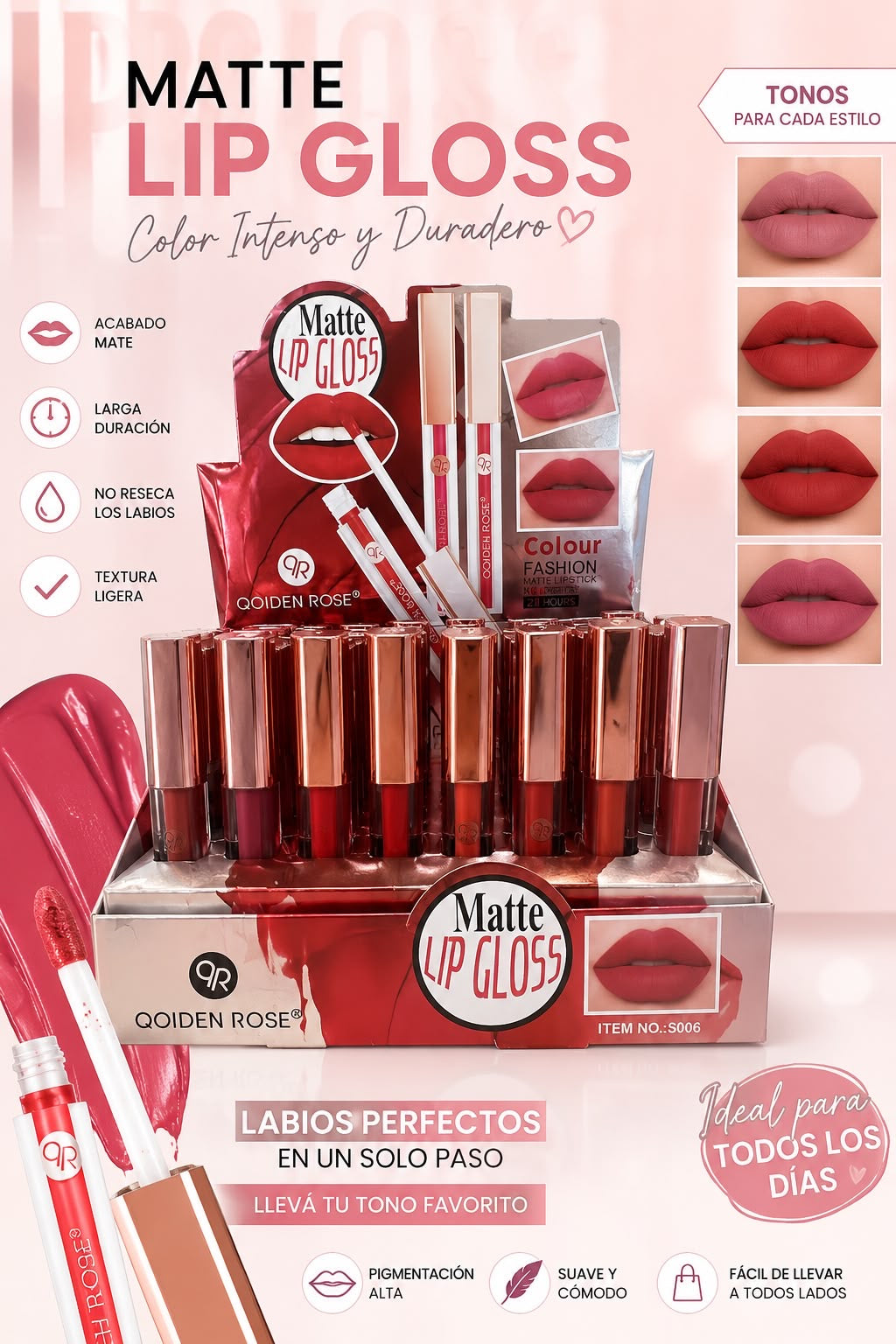 huda matte me lip gloss