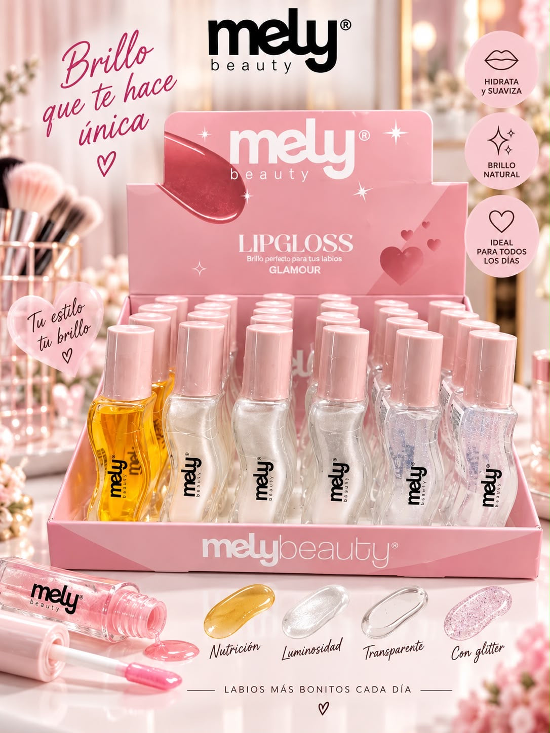 mely lipgloss glamour