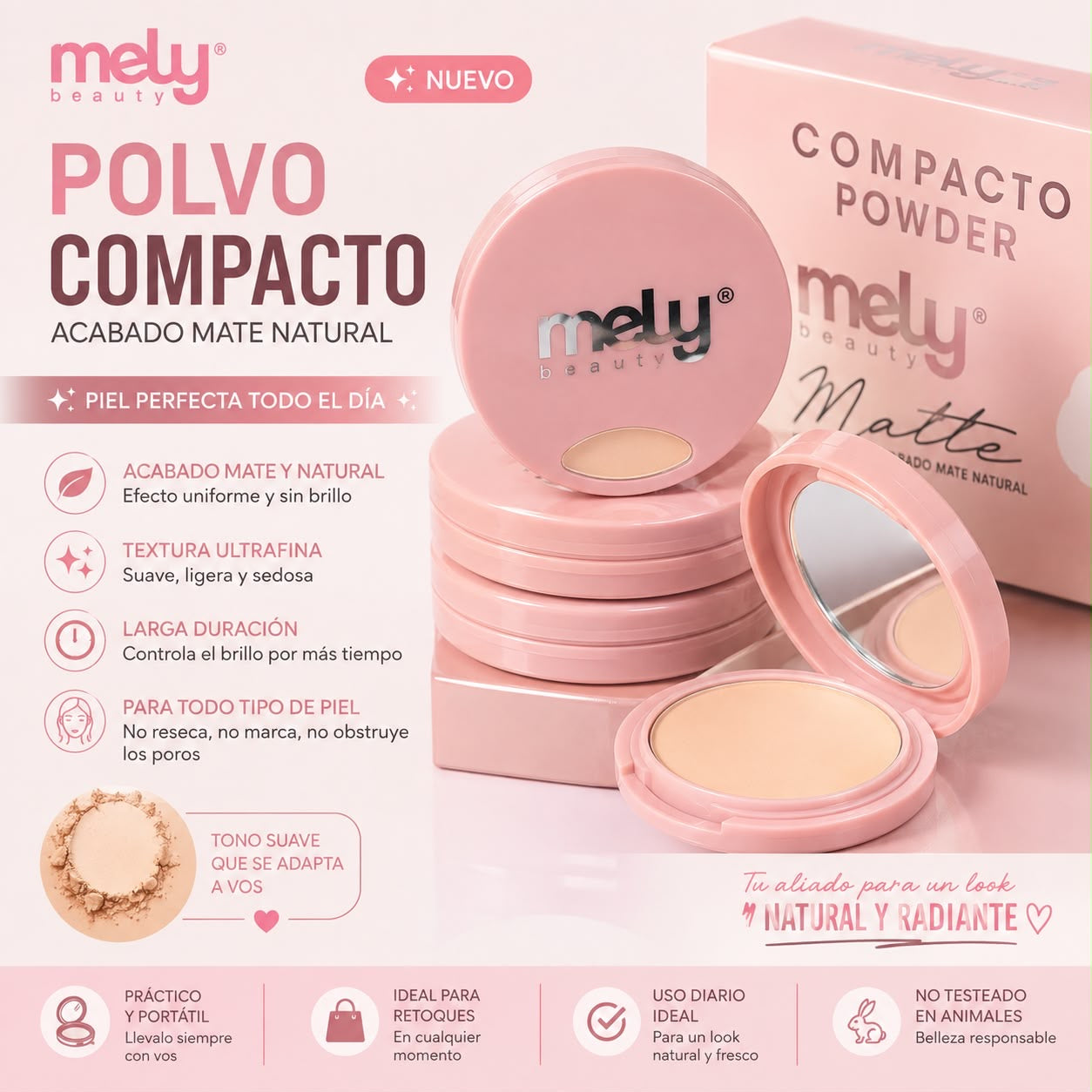 Mely polvo compacto mist