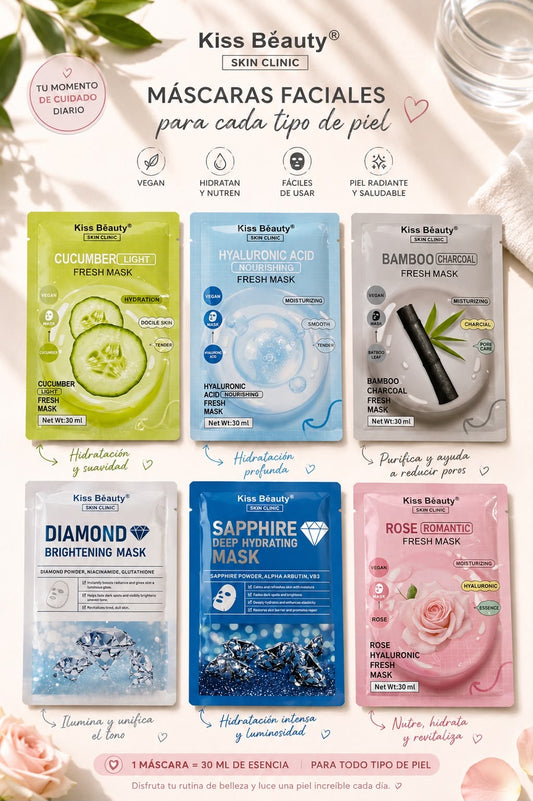 kiss beauty mascarilla facial