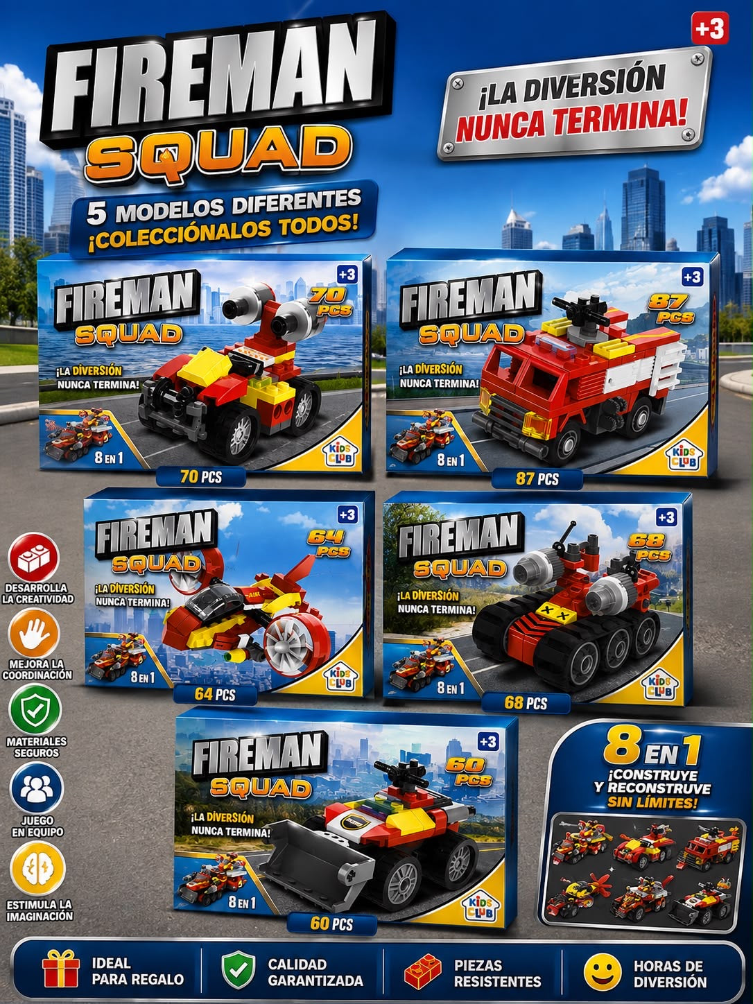 juguete fireman squad