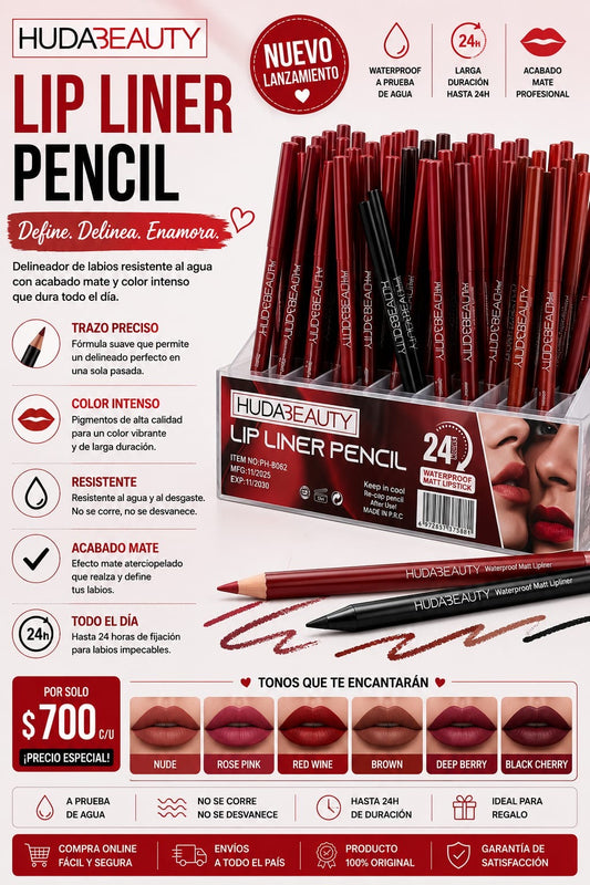 Hudabeuty delineador de labios