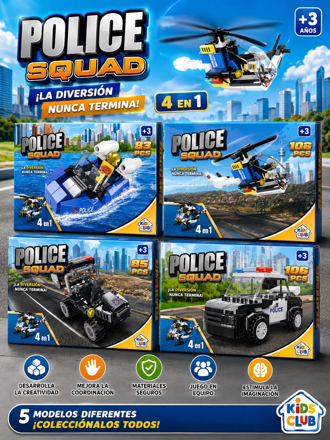 juguete police squad