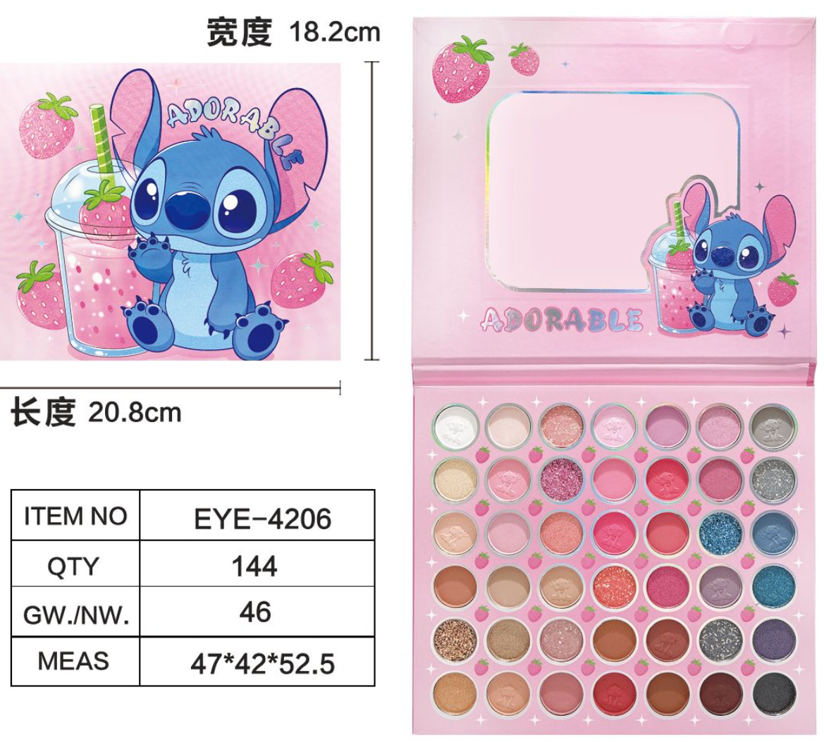 Paleta de sombra 42 color con dibujos animados