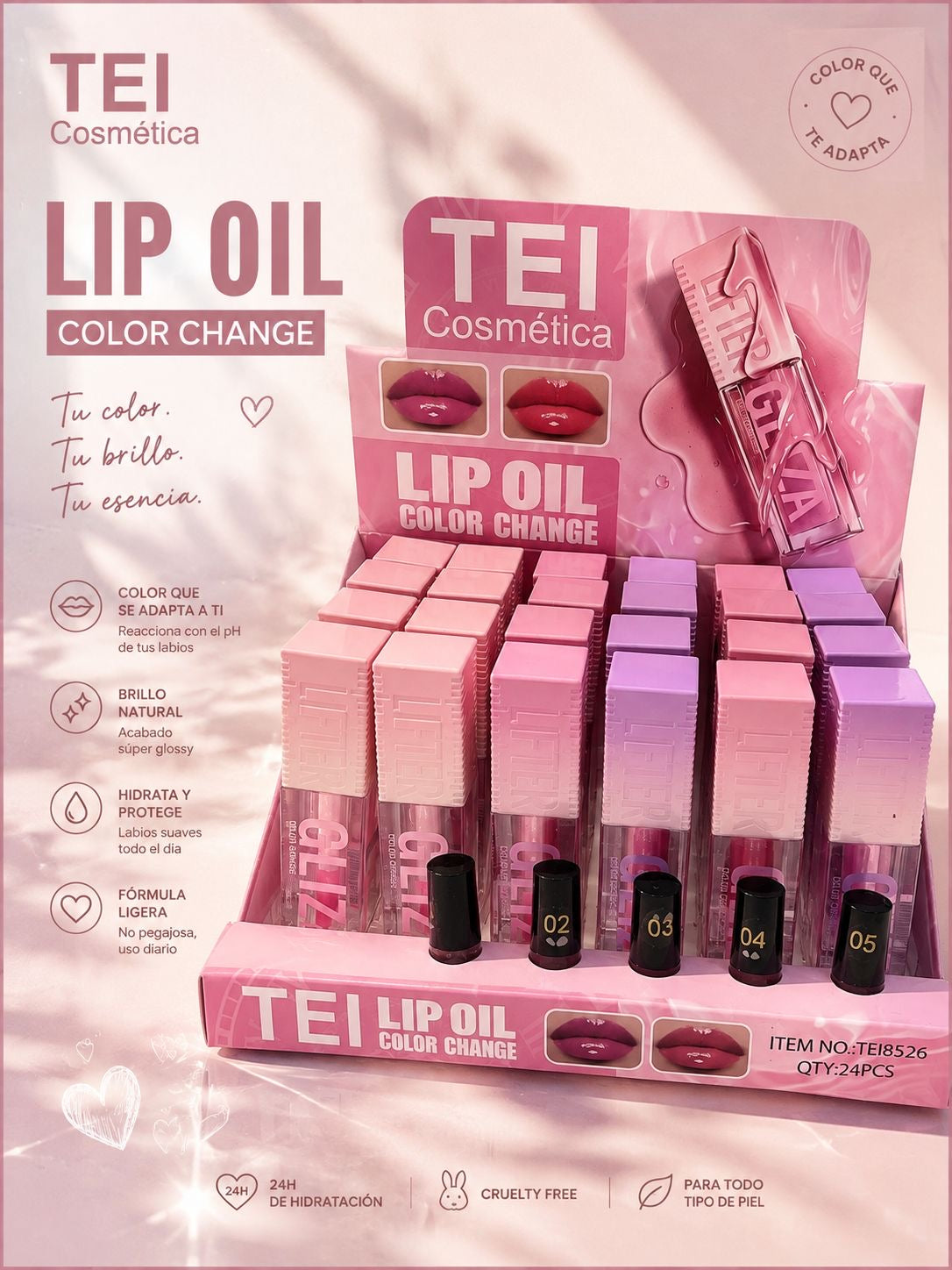 tei lip oil brillo labial